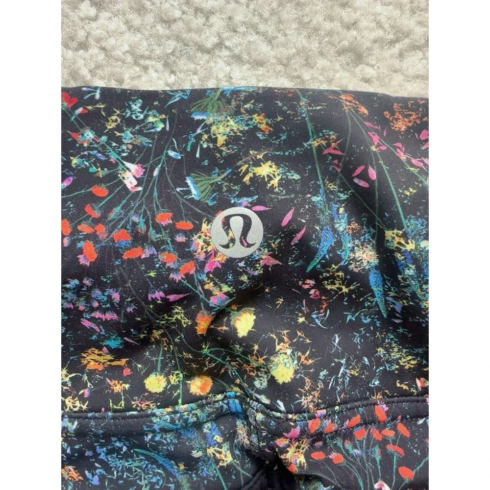 LULULEMON Wake and Train High Rise Flowerescent Leggings 4